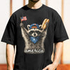 Feral & Free Racoon , 4th of July , USA Independence Day Comfort Shirt TH10 170095