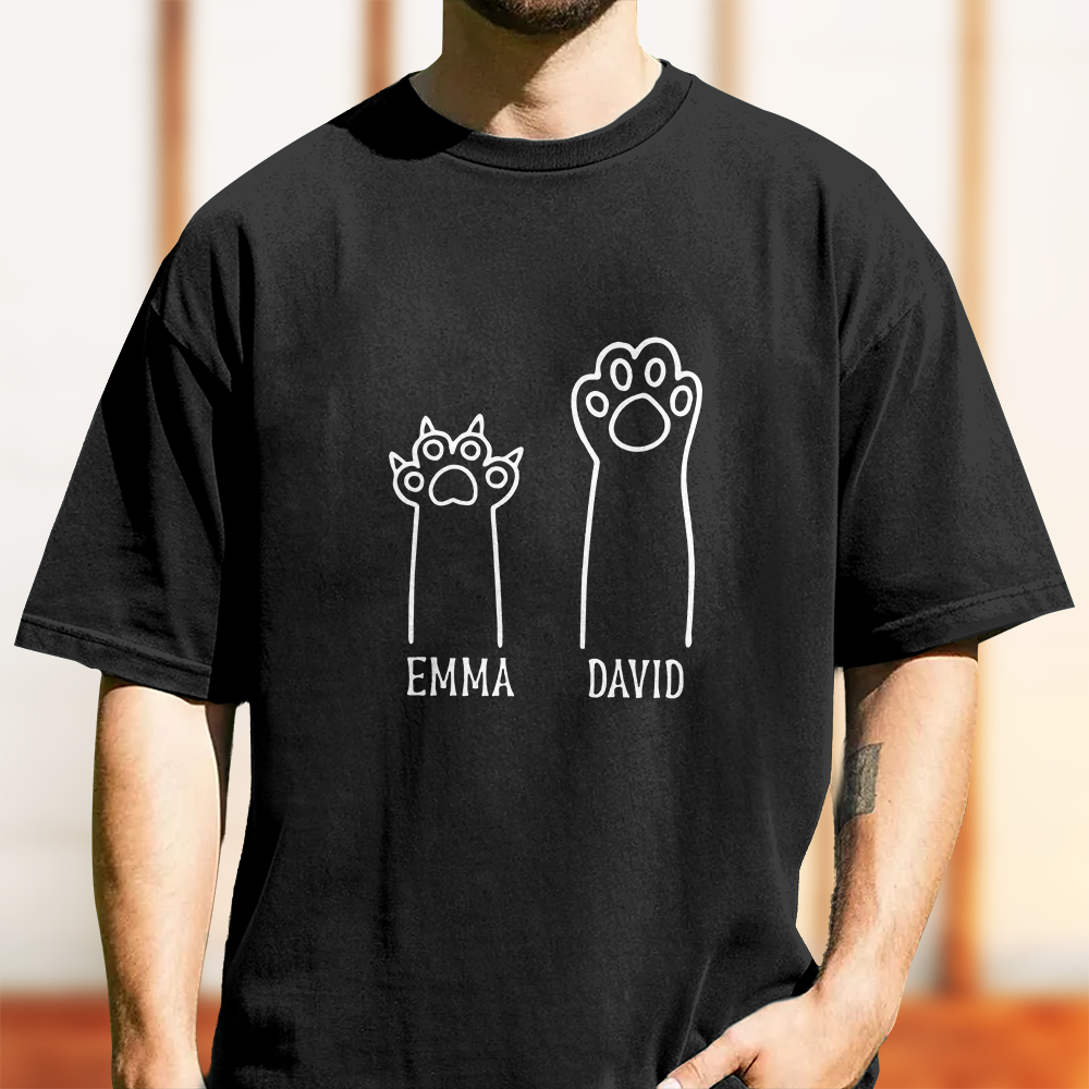 Personalized Funny Cat Paw Comfort Shirt Gift For Cat Lovers LM32 899649