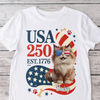 Personalized American Cat 250th Anniversary Patriotic Bright Shirt LM32 899179