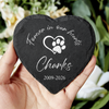 Custom Name Dog & Cat Memorial Grave Marker Heart Shaped Stone HO82 902432