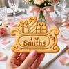 Custom Family Name Merry Christmas Cookie Cutter & Stamp CH07 181100