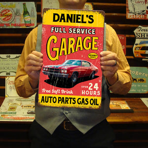 Custom Car Photo Full Service Garage Signs - Personalized Metal Sign CH07 896234