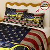 Personalized Racing Photo Checkered Flag Bedding Set Gift For Car Lovers CH07 899918