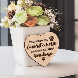 You Left Paw Prints On My Heart Memorial Rotating Wooden Picture Frame TH10 894219