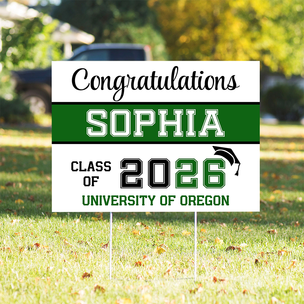 Personalized Congratulations Class Of 2026 Graduation Yard Sign TH10 898807