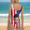 Custom Funny Face Swimsuit America Flag Gift For Her LM32 899871