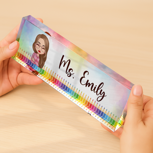 Teacher Name Plate Office Decor - Personalized Desk Name Plate CH07 896230