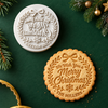 We Wish You a Merry Christmas - Personalized Family Name Christmas Cookie Stamp CH07 181064