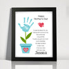 Personalized Happy Mother’s Day Handprint Flower Keepsake Picture Frame HO82 901594