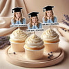 Custom Graduation Photo Look Who's Graduated Cupcake Topper HO82 901384