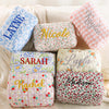Personalized Name Floral Embroidered Makeup Bag - Gift For Girlfriend, Women Toiletry Bag, Bridesmaid Gift LM32 897409