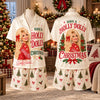 Have A Holly Pink Country Christmas Pajamas Set, Western Family Holiday PJs LM32 670157