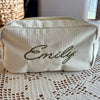 Personalized Name Embroidered Corduroy Cosmetic Bag, Bridesmaid Gifts, Bachelorette Party Gifts HO82 900522