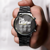 The CatFather For Cat Lovers Personalized Dad Men's Wrist Watch LM32 893523