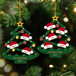 2025 Christmas Tree Layered Wood Ornament Personalized Gift For Family HO82 900634