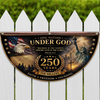 Personalized One Nation Under God 250th Anniversary Non-Pleated Fan Flag LM32 669259