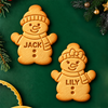Personalized Name Snowman Family Cookie Stamp, Holiday Baker Gift HO82 904132