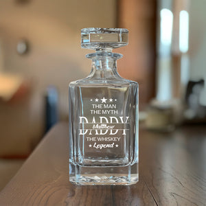 Personalized Gift To Dad The Man The Myth The Legend Decanter HO82 894496