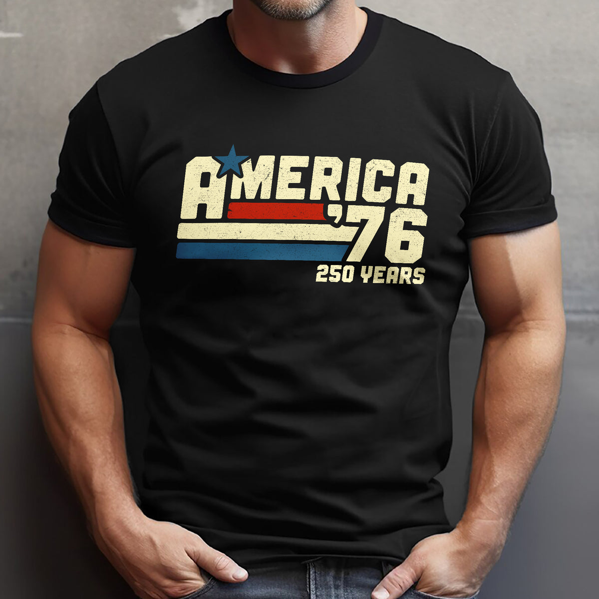 America 76 250 Years Retro Vintage 1776 2026 Patriotic 4th July Comfort Shirt HA75 921544