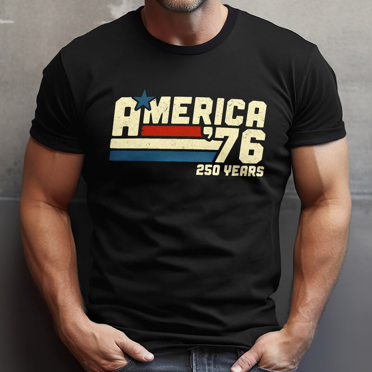 America 76 250 Years Retro Vintage 1776 2026 Patriotic 4th July Comfort Shirt HA75 921544