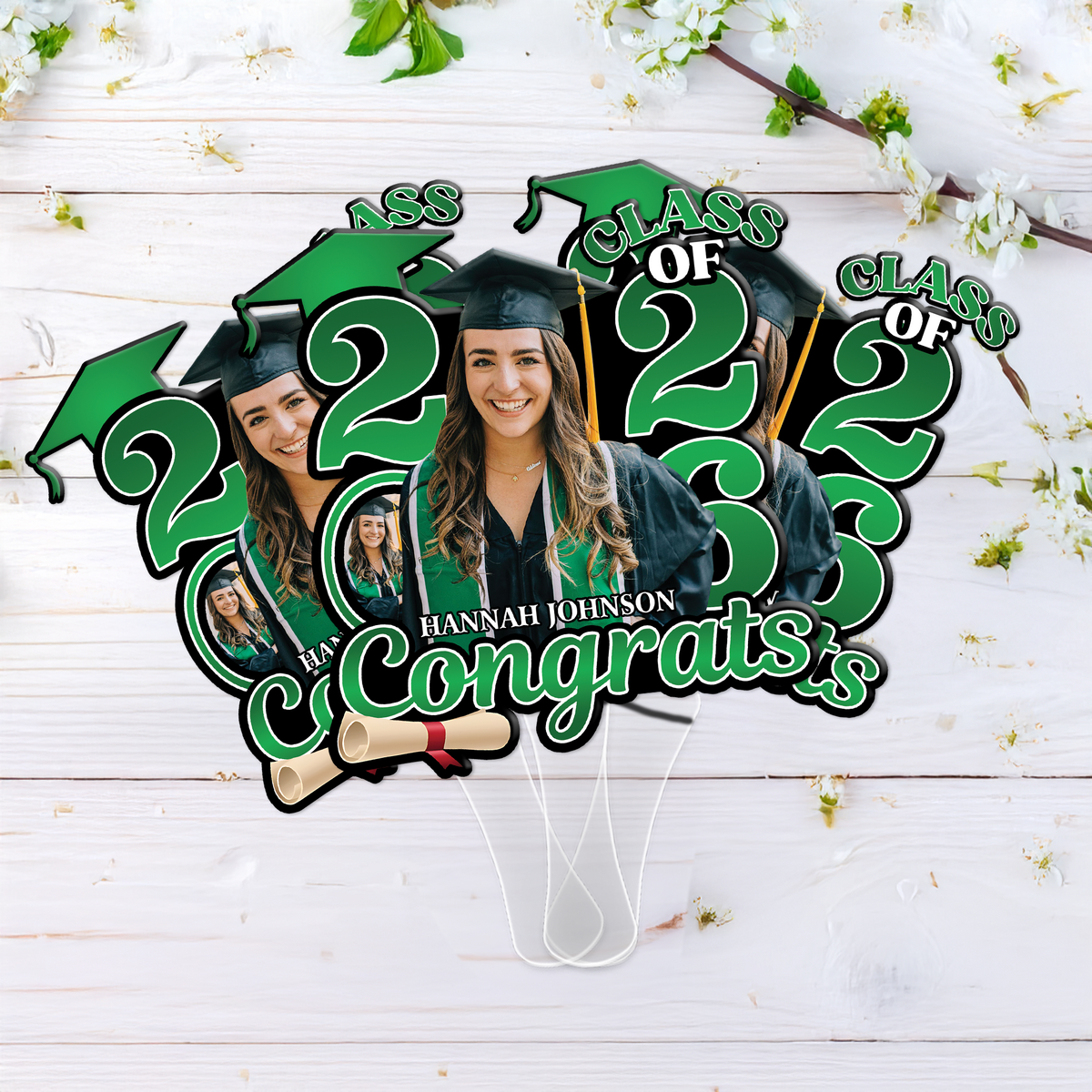 Custom Photo Congrats Class Of 2026 Face Fan HA75 920836