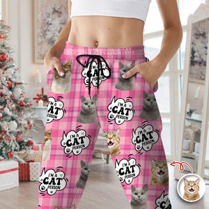 Custom Photo I'm A Cat Person Personalized Pajamas Gift For Cat Lovers HO82 894390