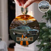 Vintage Route 66 - Personalized Car Photo Ceramic Ornament HA75 897256