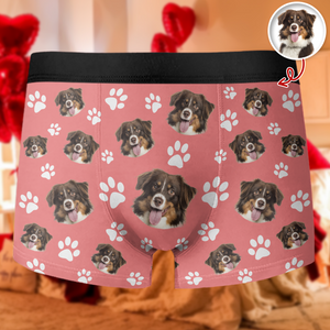 Custom Photo Dog Pet Face Men's Boxer HA75 898934