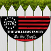 Custom Family Name We The People America Non-Pleated Fan Flag TH10 898537