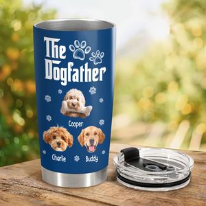 Cool Dog Father - Personalized Custom Fat Tumbler LM32 893699