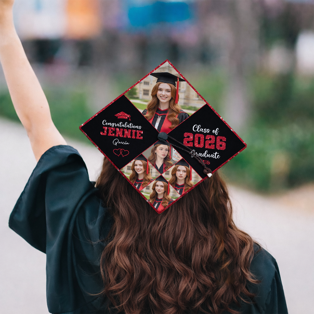 Custom Photo Class Of 2026 Personalized Graduation Cap Topper HA75 920814