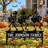 Custom Family Member Skeleton Garden Stake - Personalized Gifts for Halloween CH07 180210