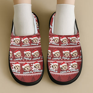 Custom Pet Photo Slipper - Christmas Gift For Dog And Cat Lovers TH10 894451