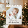 Custom Baby Photo And Name First Christmas Building Blocks Ornament TH10 170817