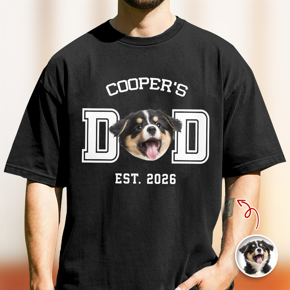 Custom Photo Dog Cat Dad Est Comfort Shirt Gift For Pet Lover HA75 921424