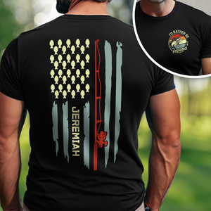 Personalized Fishing Back & Front Shirt, Birthday Fathers Day Gift For Dad, Men, Husband, Him HO82 900904