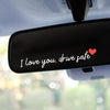 I Love You, Drive Safe Cute Rearview Mirror Car Sticker Gift For Your Lover LM32 897453