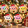 Personalized Glitter Dumpling Christmas Acrylic Ornament Dumpling Lover Gift, Kids Christmas Gift LM32 670141
