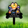 Personalized You Left Paw Prints Forever On Our Hearts - Personalized Garden Stake CH07 896236