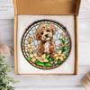 Custom Dog Cat Portrait Photo Stained Glass Suncatcher, Pet Memorial Gift LM32 669525