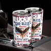Personalized God Bless America Patriotic 3D Inflated Effect Fat Tumbler HA75 921092