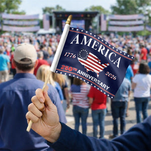 1776 - 2026 America 250th Anniversary Handheld Flag HA75 898850