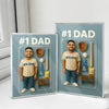 Custom Photo 3D Effect Baseball #1 Dad Acrylic Block Plaque, Unique Keepsake HO82 893908