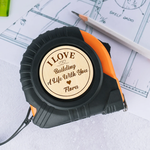 I Love Building A Life With You - Personalized Tape Measure Gift For Boyfriend, Husband CH07 895412