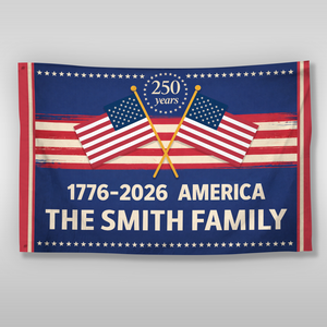 America 250 Years Anniversary Custom Family Name House Flag CH07 910188