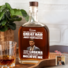 Custom Photo You Are A Great Dad Whiskey Bottle For Dad TH10 896733