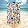Custom Cute Photo Fruit Tropical Beach Towel Summer Party Gift CH07 895828