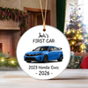 Personalized First Car Christmas Ceramic Ornament Gift For Car Lover TH10 171075