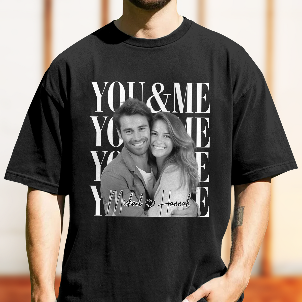 Personalized Vintage Photo You & Me Couple Comfort Shirt HA75 921454