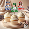 Custom Funny Face Class of 2026 Graduation Cupcake Topper LM32 899149
